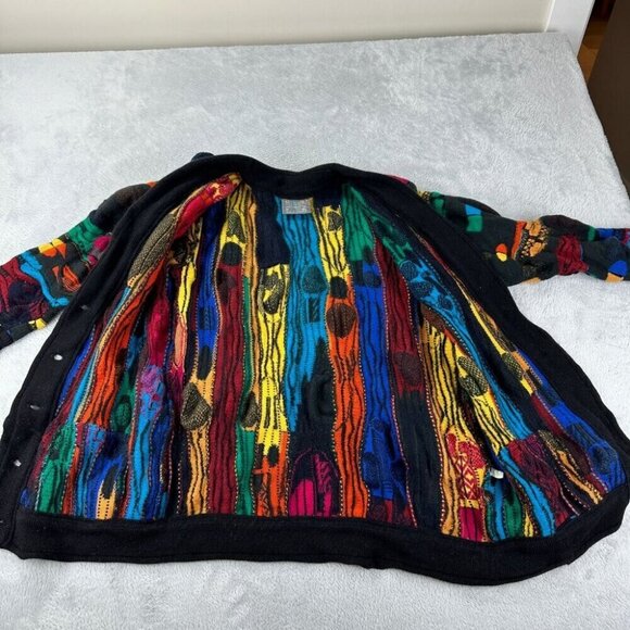Vintage Coogi Australia  Wool Cardigan Women's Size Medium Biggie Smalls - Picture 6 of 15